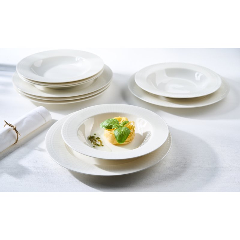 Ritzenhoff & Breker dinnerware set SOFIA, 12-piece, porcelain, white