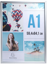 EXACOMPTA posterlijst A1, zilverkleurig, aluminium