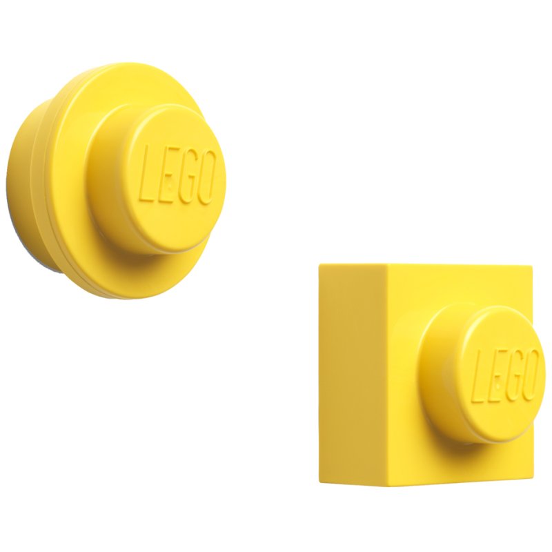 LEGO ensemble magnétique, 2 pièces, jaune, plastique ABS