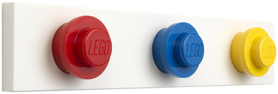 LEGO wandkapstok WALL HANGER RACK, 3 haken, roze/lavendel, 334×45×65 mm