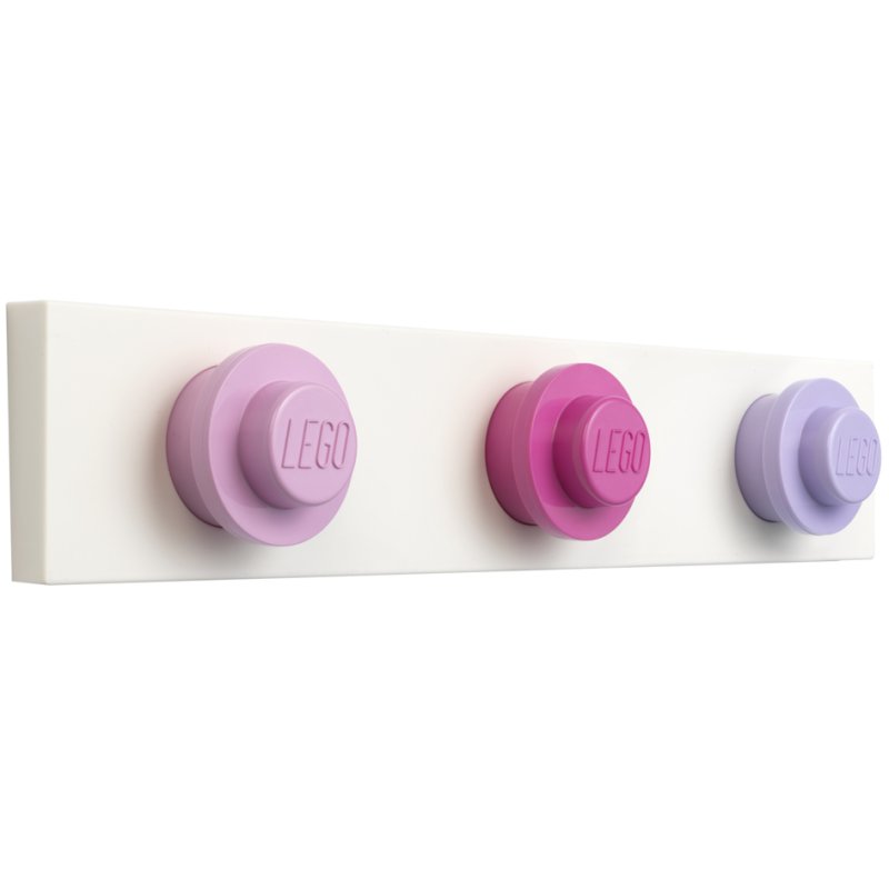 LEGO porte-manteau mural WALL HANGER RACK, 3 crochets, rouge/bleu/jaune