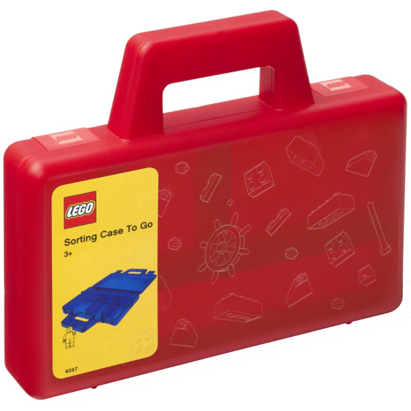 LEGO coffret de tri To Go, vert-transparent, 4 compartiments, 190×35×160 mm