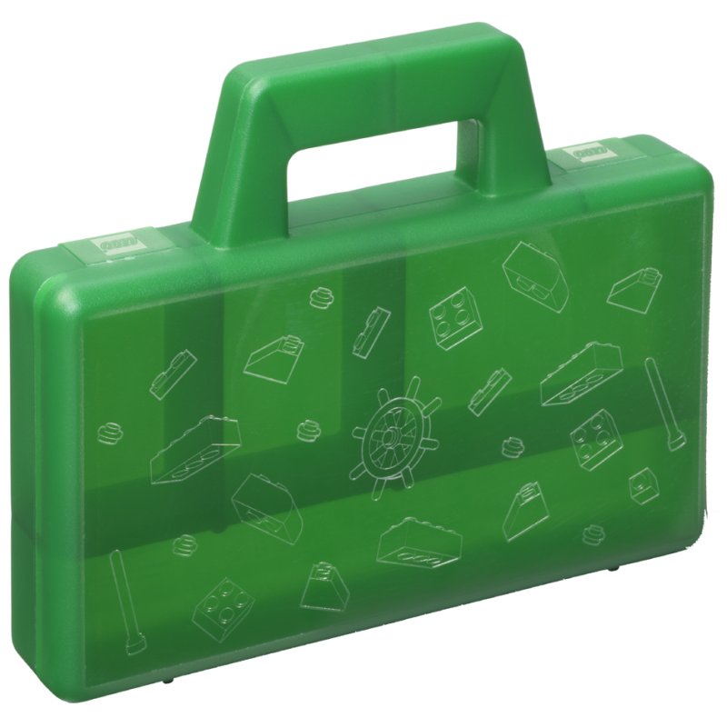 LEGO coffret de tri To Go, vert-transparent, 4 compartiments, 190×35×160 mm