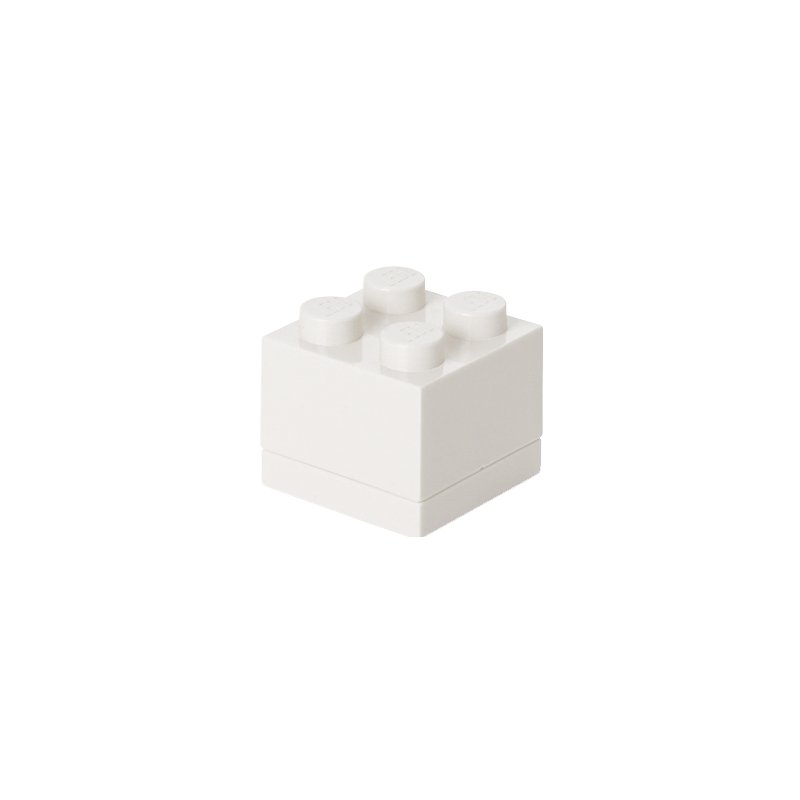 LEGO boîte à collation MINI BOX 4, rouge, 60 ml, 4 tenons