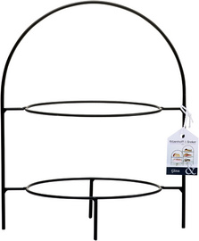 Ritzenhoff & Breker TJÄNA etagère, 2 etages, zwart metaal, 220×170×280 mm