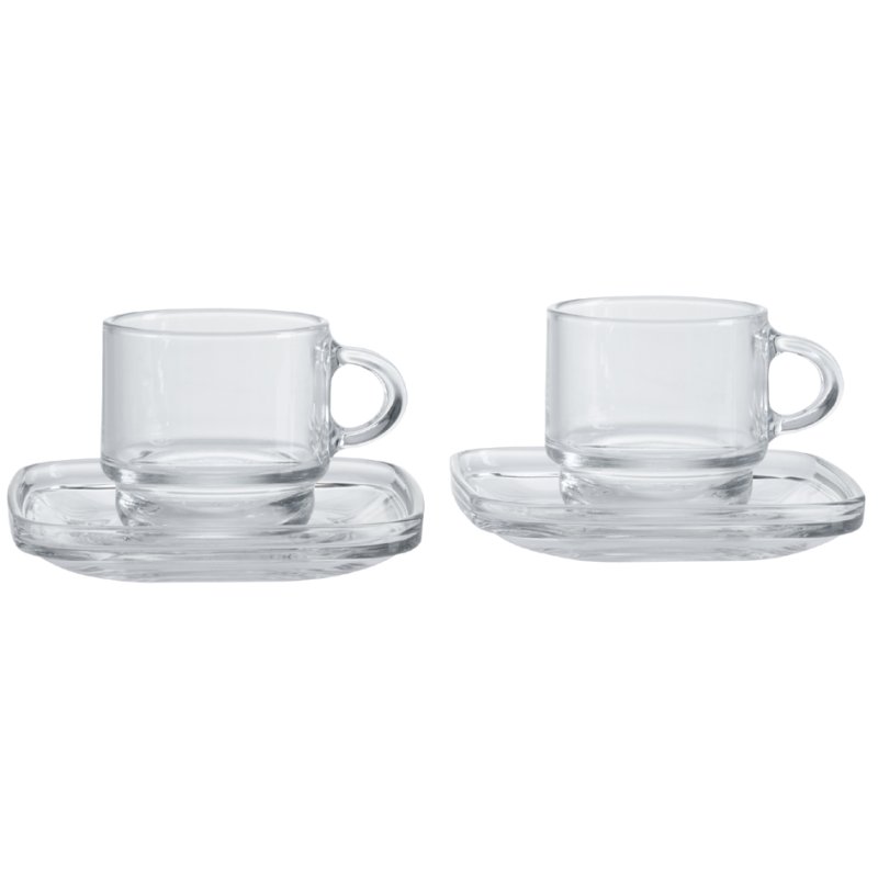 Ritzenhoff & Breker ensemble espresso AMERICANO, 4 pièces, verre transparent, lave-vaisselle