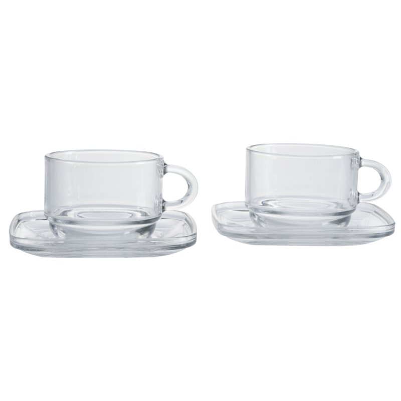 Ritzenhoff & Breker ensemble cappuccino AMERICANO, 4 pièces, verre transparent, 240 ml