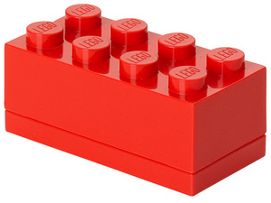LEGO Snackbox Mini 8, rood, 110 ml