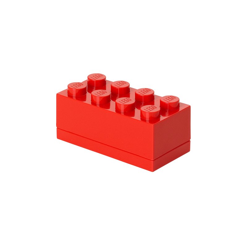 LEGO Boîte à Collation Mini Box 8, bleu, 110 ml, empilable