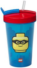 LEGO ICONIC drinkbeker met rietje, 0,5 liter, PP/PE