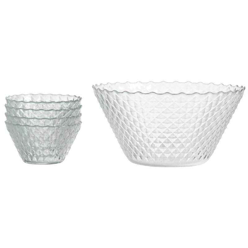 Ritzenhoff & Breker LUISA ensemble de bols, 5 pièces, verre transparent