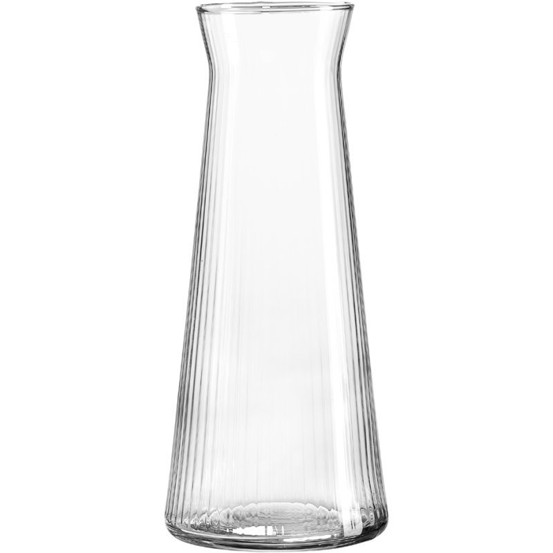 Ritzenhoff & Breker glazen karaf LARA, geribbeld helder glas, 1,0 liter, vaatwasserbestendig