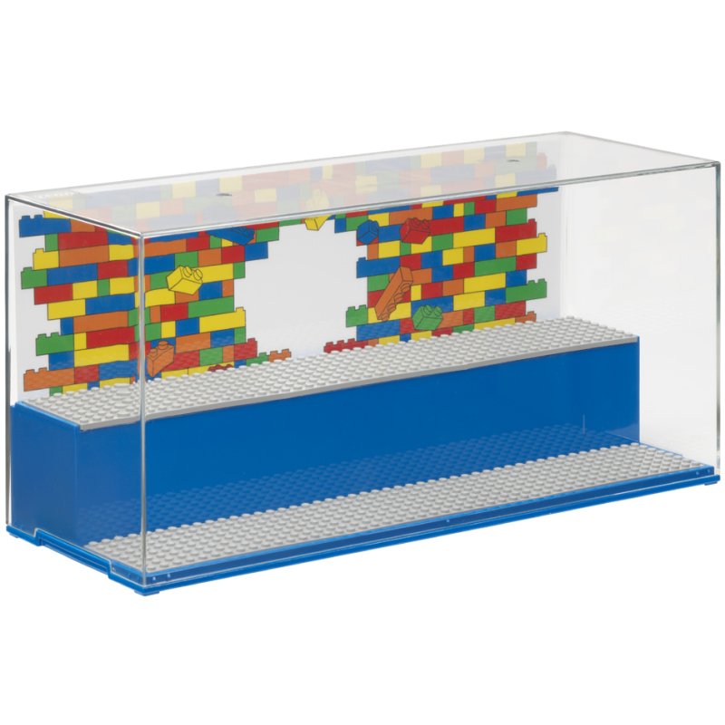 LEGO PLAY & DISPLAY CASE ICONIC vitrine de jeu et d'exposition, rouge, 398×149×192 mm