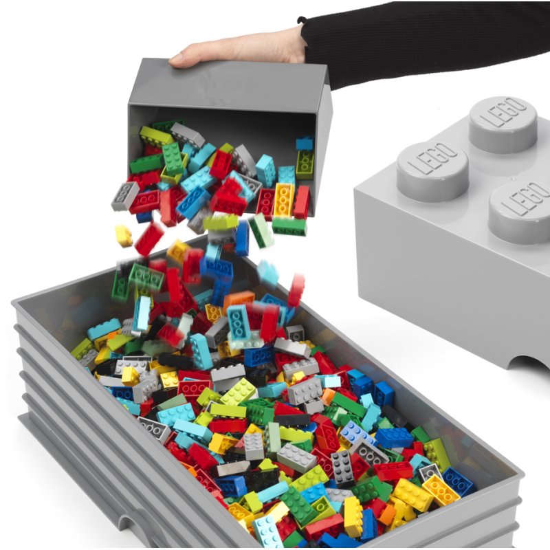 LEGO ensemble de pelles BRICK SCOOPER SET, 2 pièces, noir & gris