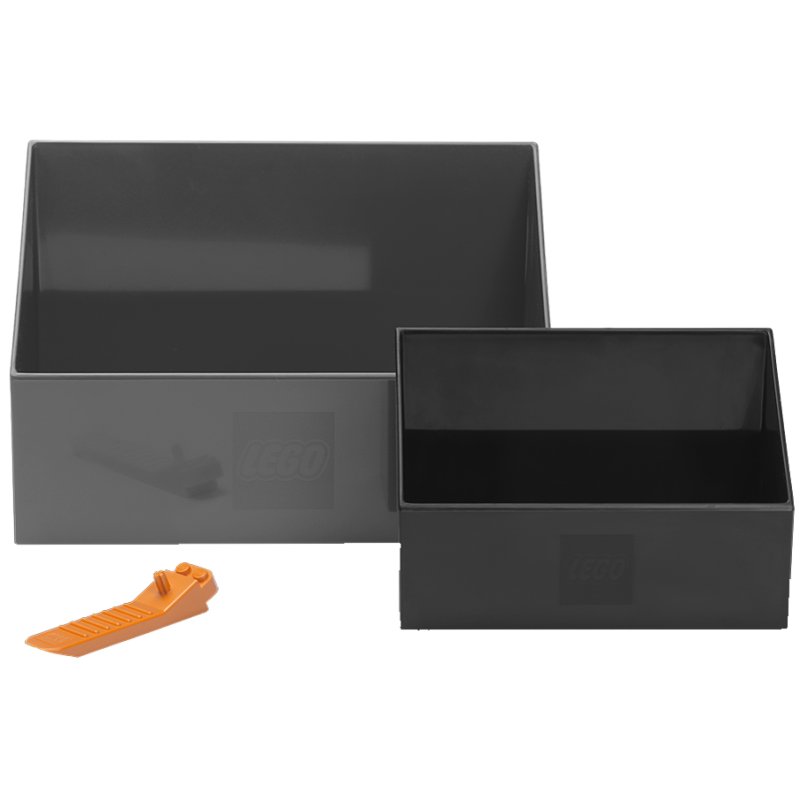 LEGO ensemble de pelles BRICK SCOOPER SET, 2 pièces, noir & gris