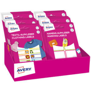 AVERY Zweckform Back-To-School mixpakket 2025, permanente etiketten, display