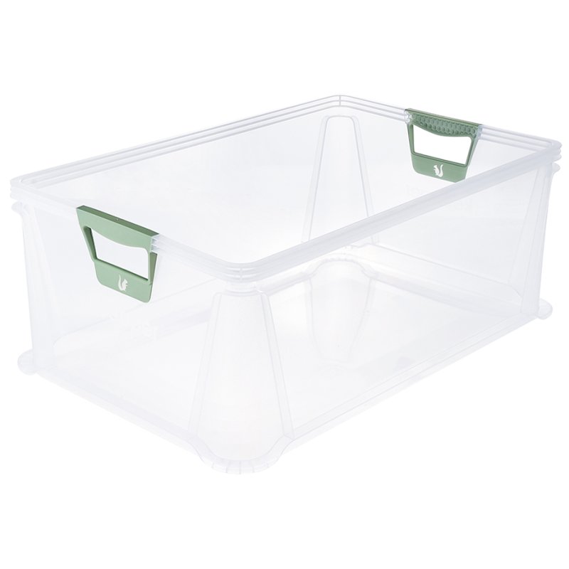 keeeper boîte de rangement Luis, 45 litres, transparent, empilable