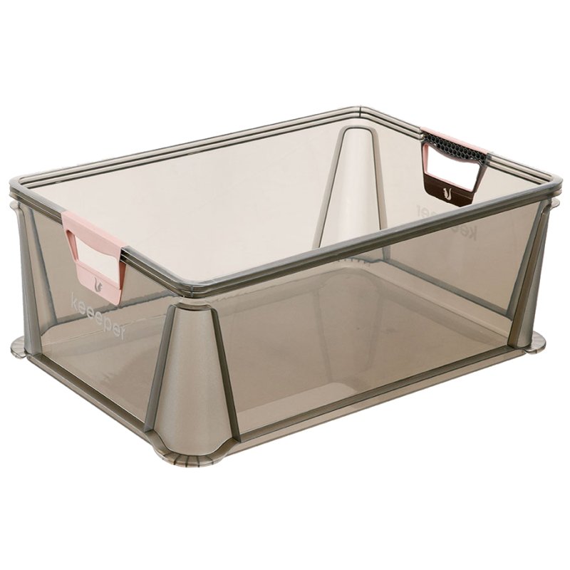 keeeper boîte de rangement Luis, 45 litres, transparent, empilable