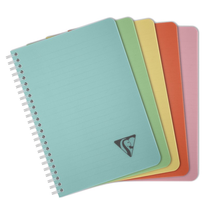 Clairefontaine cahier spiralé LINICOLOR Essence, à carreaux, 148×210 mm, 90 feuilles