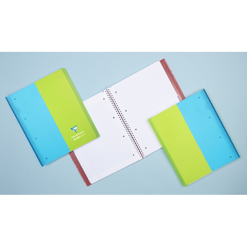 Clairefontaine cahier KOVERBOOK TWIN, A4+, assorti, 160 pages