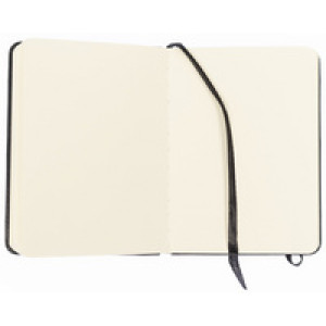 Kangaro schetsboek A5, zwart hardcover, elastiek, 80 vel