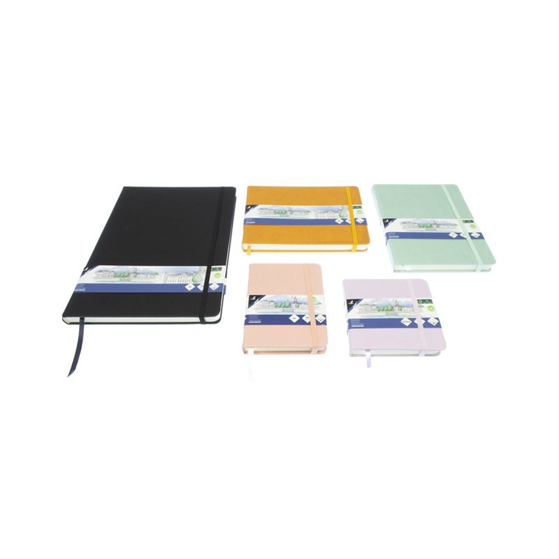 Kangaro schetsboek A5 hardcover, lila PU-omslag, 80 vel