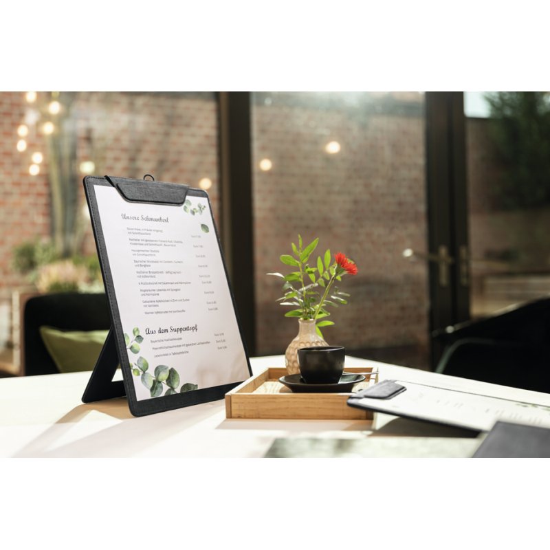Sigel porte-menu à pince, A4, beige, 20 feuilles