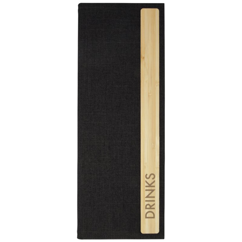 sigel porte-documents pour boissons, RPET, bande élastique, 1/2 A4, gris clair