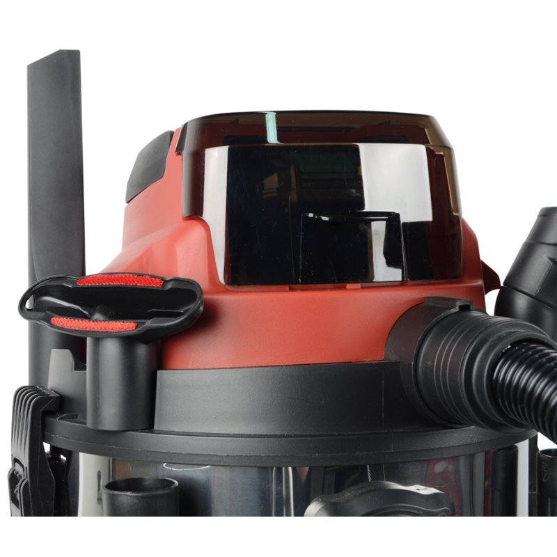 BRÜDER MANNESMANN aspirateur humide et sec rechargeable, 25 litres, noir/rouge, batterie 20V Li-ion