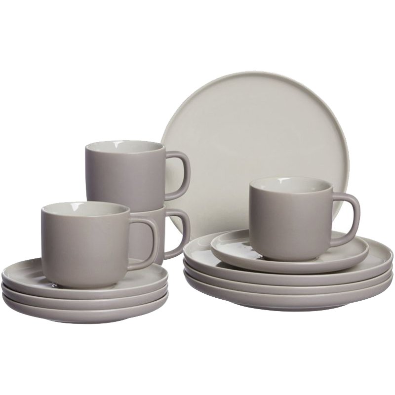 Ritzenhoff & Breker service à café JASPER, taupe, 12 pièces