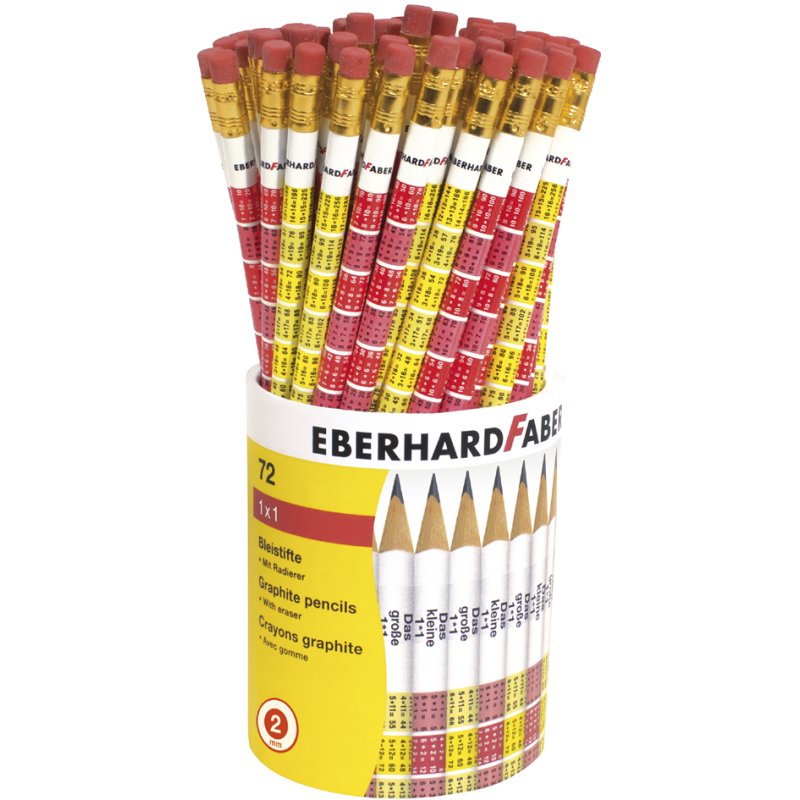 EBERHARD FABER potlood 1 x 1, B, 72 stuks