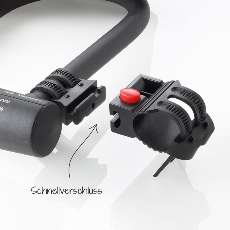 FISCHER antivol pour vélo avec support, 190 mm, certifié VDS