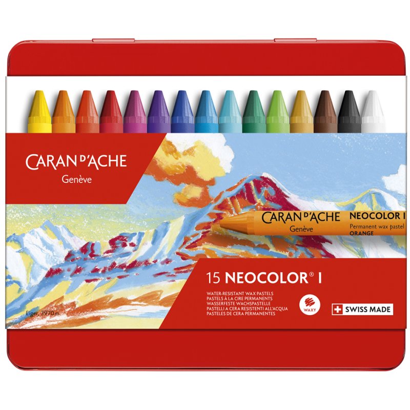 CARAN D'ACHE Neocolor I craies de cire, métallisé, 10 pièces
