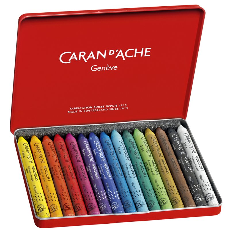 CARAN D'ACHE Neocolor I craies de cire, métallisé, 10 pièces
