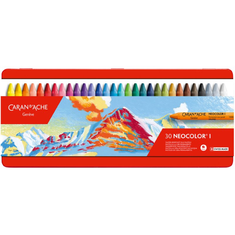 CARAN D'ACHE Neocolor I craies de cire, métallisé, 10 pièces