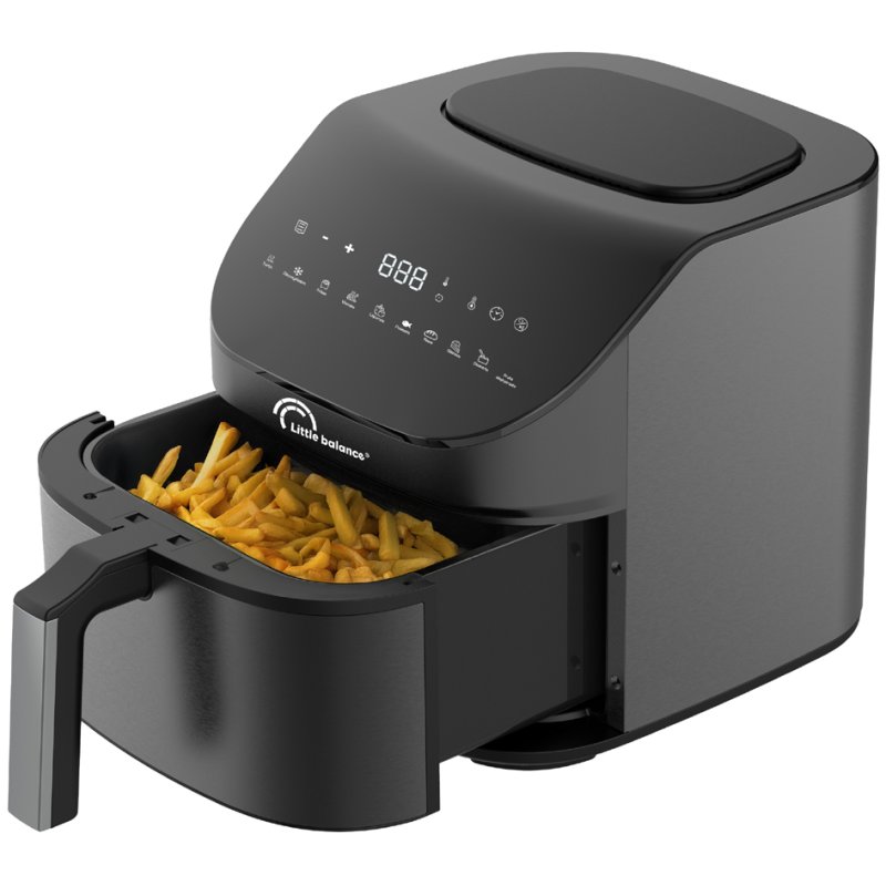 Little balance heteluchtfriteuse Crousty Light XL, zwart, 7 L, 1600 watt