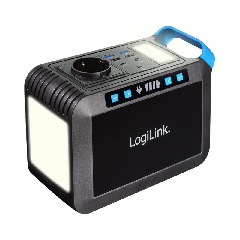 LogiLink chargeur mobile/station d'alimentation, 200 watts, noir, 40.000 mAh