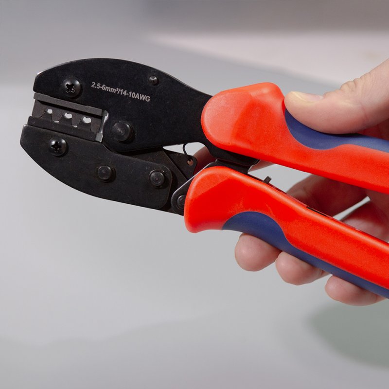 LogiLink pince sertir pour connecteurs PV, 2,5-6,0 mm², cliquet débrayable