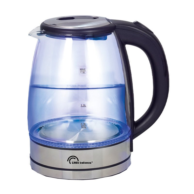 Little Balance glass kettle, 1.8 litres, blue LED lighting, 2200 watts