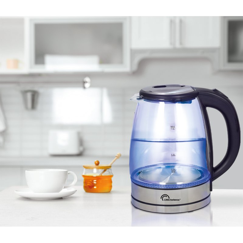 Little Balance glass kettle, 1.8 litres, blue LED lighting, 2200 watts