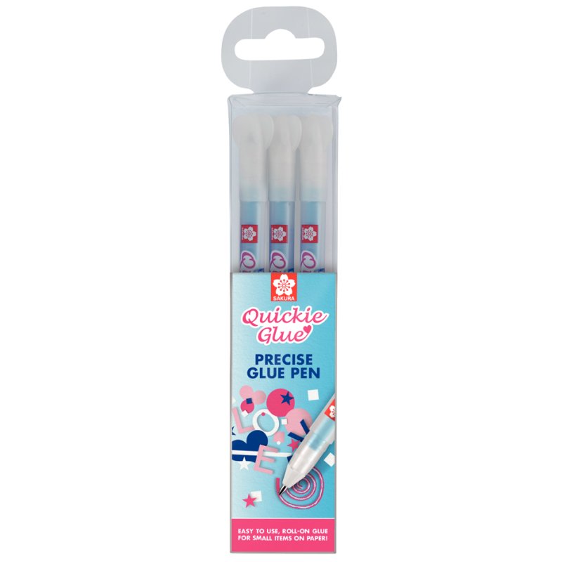 SAKURA bâton de colle Quickie Glue Pen, pointe fine, 3 pièces