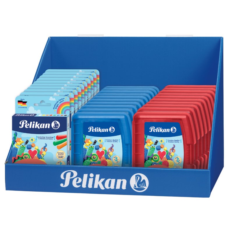 Pelikan module scolaire pâte à modeler Creaplast, 30 pièces, bleu et rouge