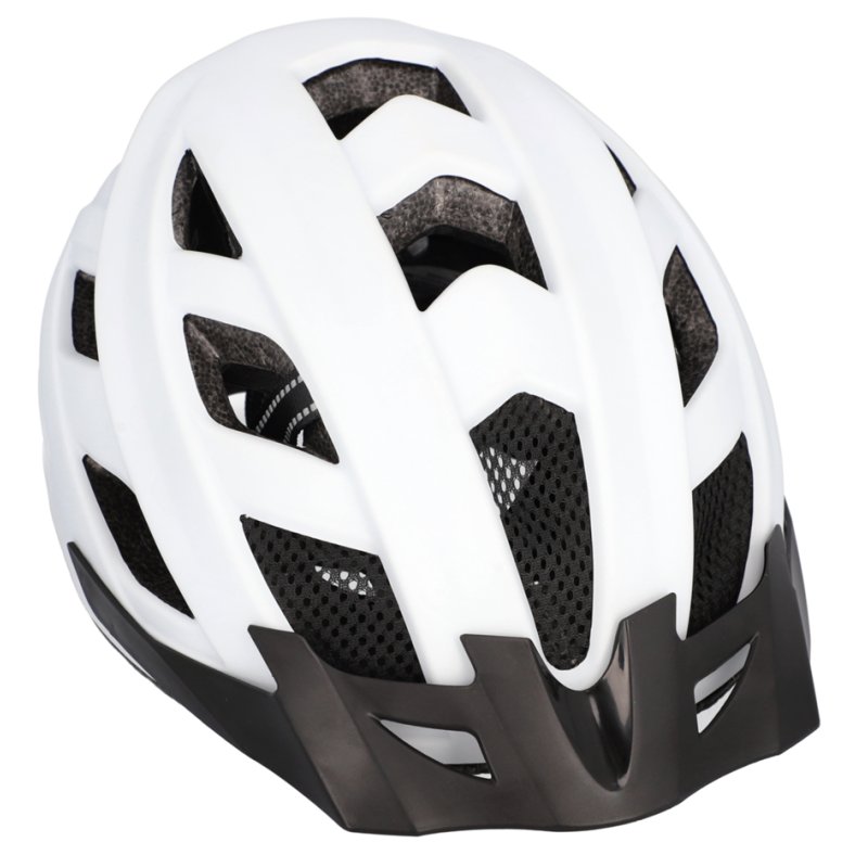 FISCHER fietshelm Urban Plus Atlanta, wit/zwart, maat S/M, kopfomvang 520-590 mm