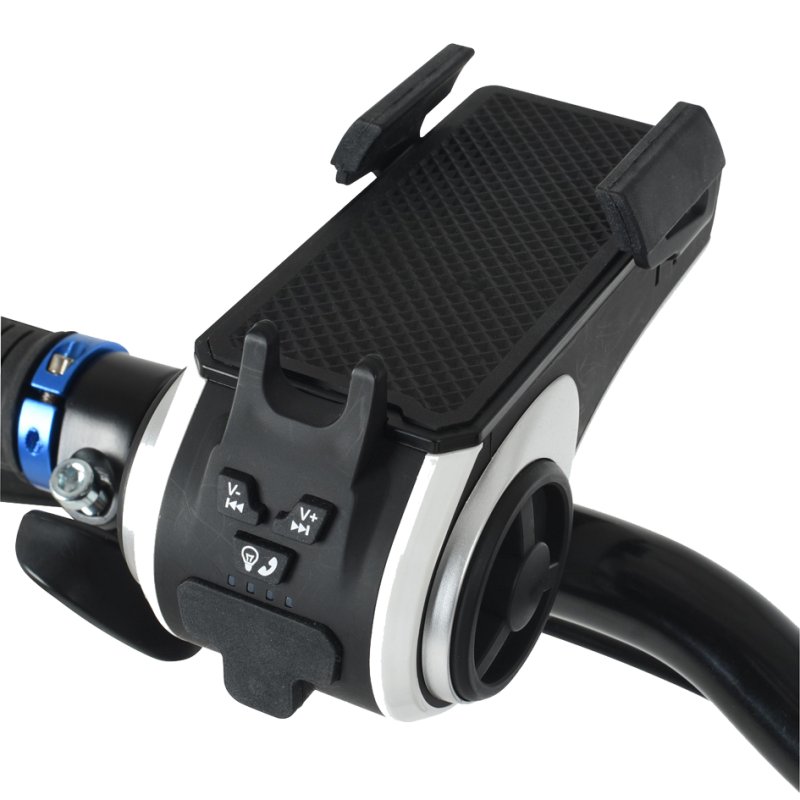FISCHER support téléphone vélo, noir, 50-90 mm, haut-parleur Bluetooth