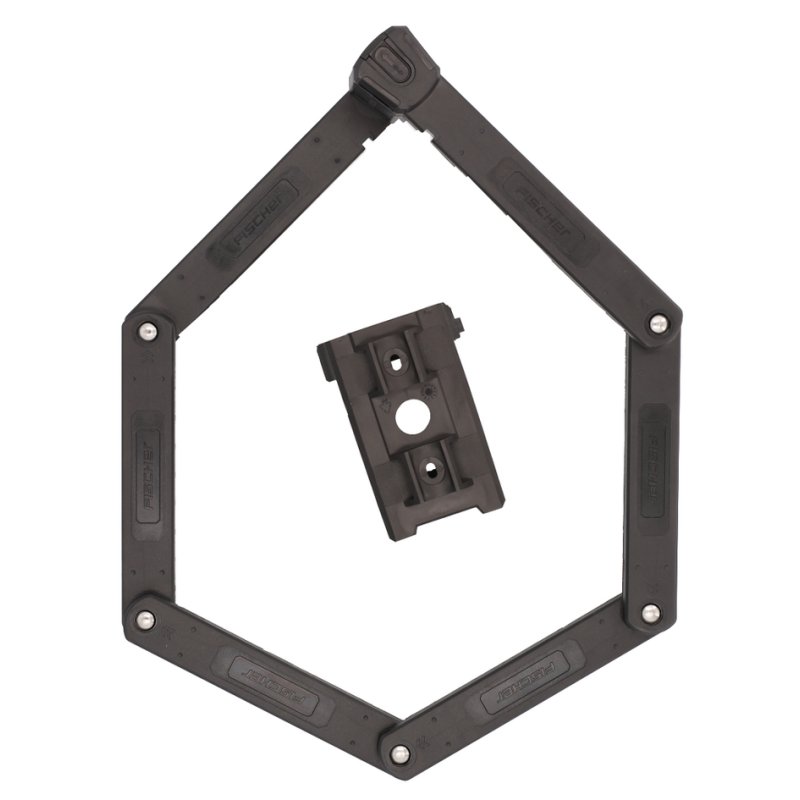 FISCHER cadenas de vélo pliant PROTEC PLUS+ FK110, 1100 mm, 3 clés