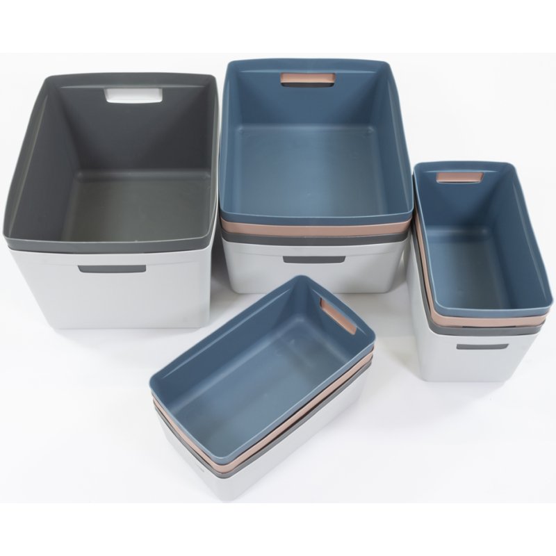 Kangaro opbergbox, PP, 20 liter, grijs