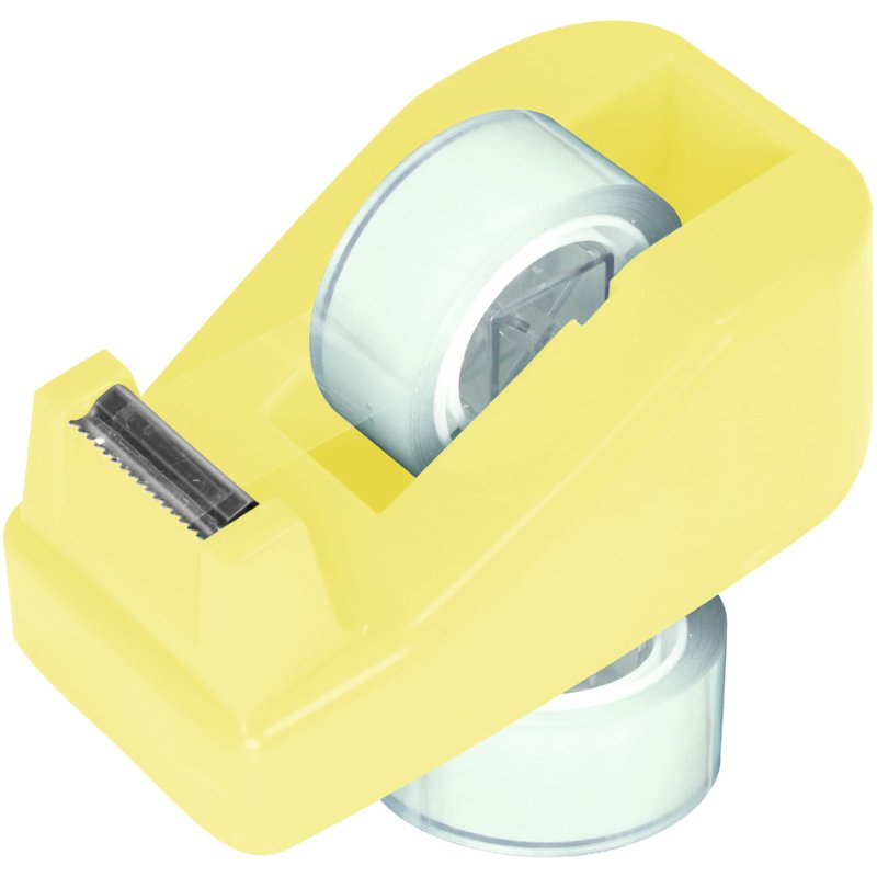 Kangaro tafelplakbandhouder, metalen snijmes, 19 mm × 33 m, diverse kleuren