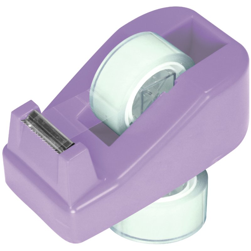 Kangaro tafelplakbandhouder, metalen snijmes, 19 mm × 33 m, diverse kleuren