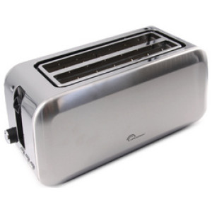 Little Balance broodrooster Dual Inox, 4 sneden, roestvrij staal, 1450 watt