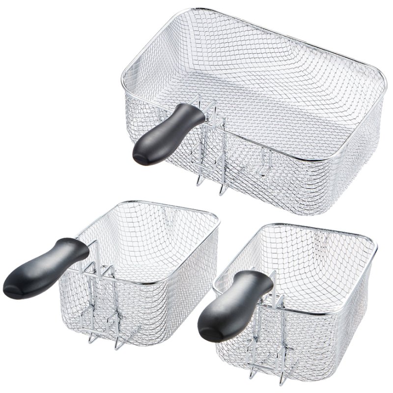 Little balance Happy Frites XL Twin dubbele friteuse, roestvrijstaal, 2 thermostaten, timer